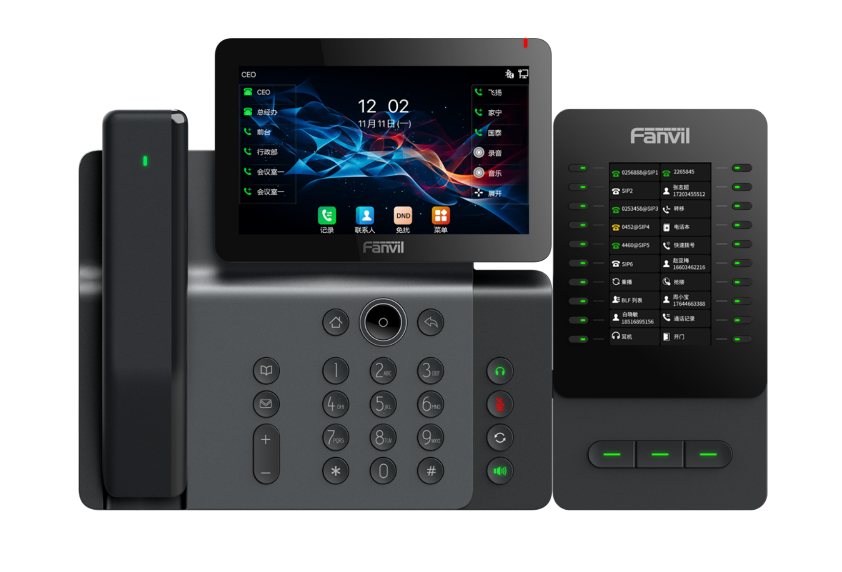 telefono IP con tasti aggiuntivi DSS